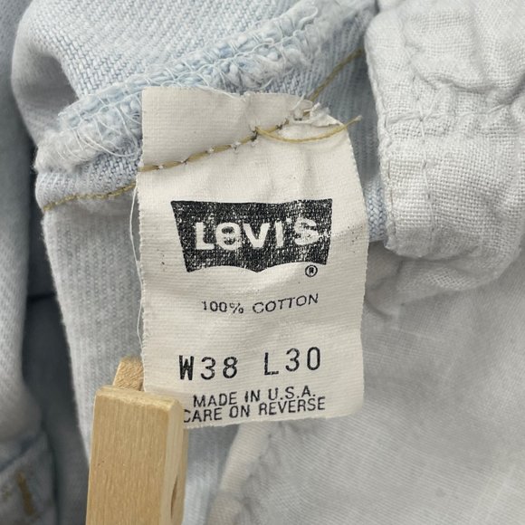 Mens Levi's 501 Button Fly High Rise Shorts - Picture 10 of 14